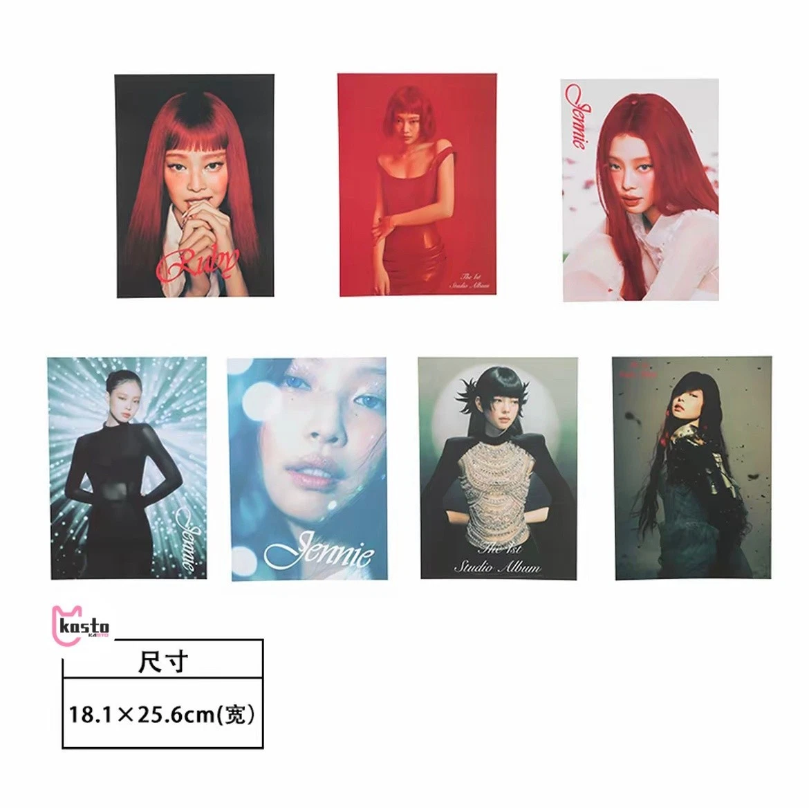 ОФИЦИАЛЬНЫЙ мерч JENNIE BLACKPINK RUBY + MINISO (POSTER)