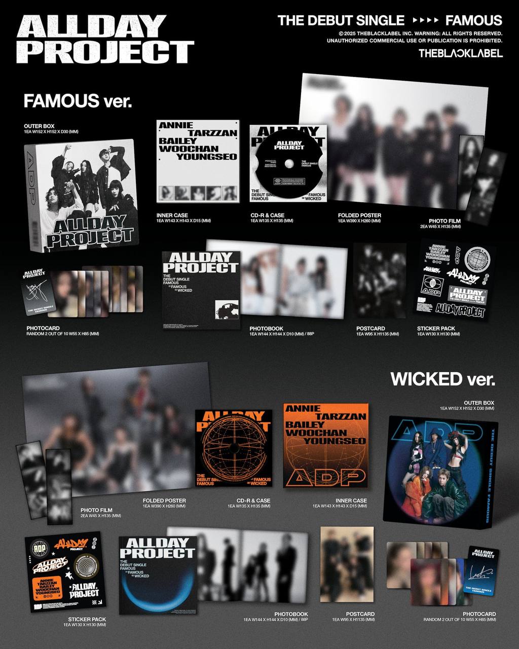 ALLDAY PROJECT FAMOUS Альбом | STANDARD Ver Официальный K-pop альбом