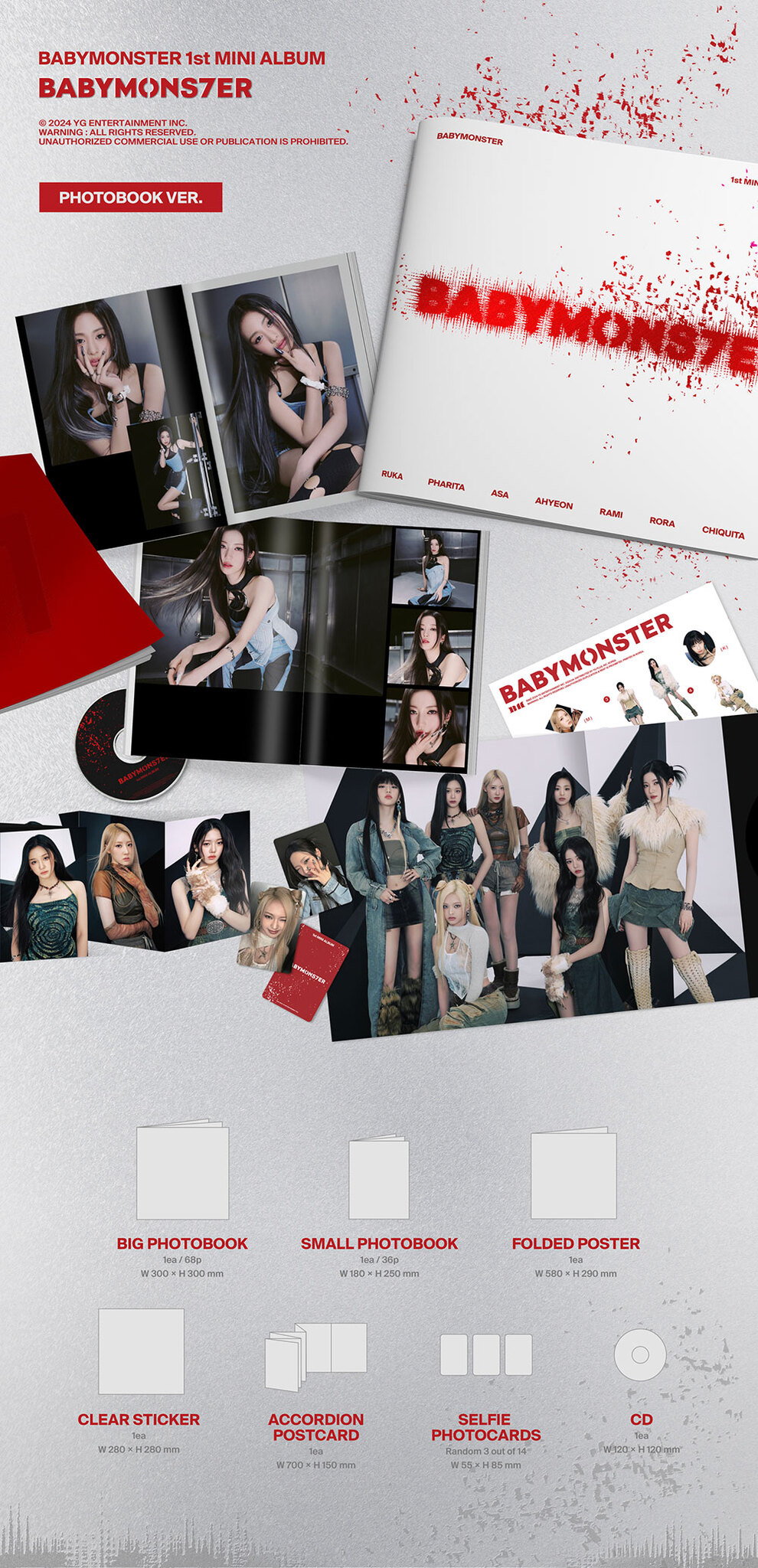 BABYMONSTER BABYMONS7ER Альбом | PHOTOBOOK Ver Официальный K-pop альбом