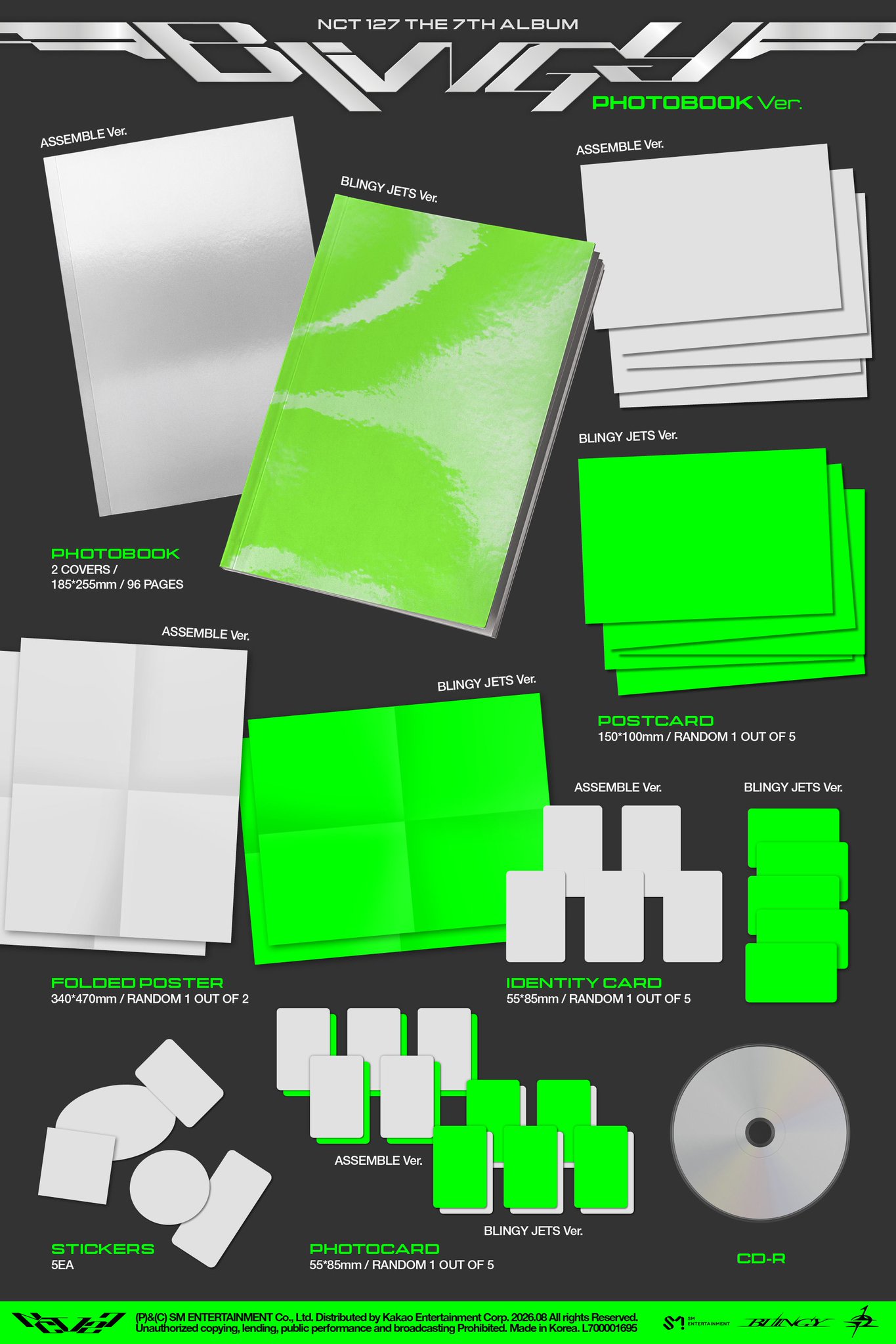 NCT 127 BLINGLY Альбом | PHOTOBOOK Ver Официальный K-pop альбом