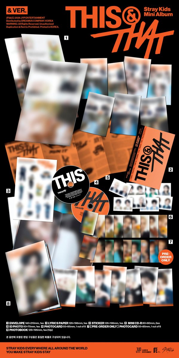 ОФИЦИАЛЬНЫЙ K-pop альбом STRAY KIDS THIS & THAT (& Ver.)