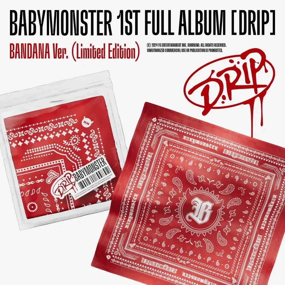 BABYMONSTER DRIP Альбом | BANDANA Ver Официальный K-pop альбом