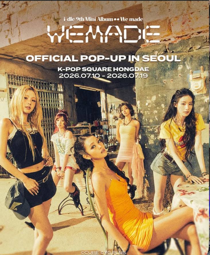 ОФИЦИАЛЬНЫЙ K-pop мерч I-DLE&POP UP IN SEOUL MD