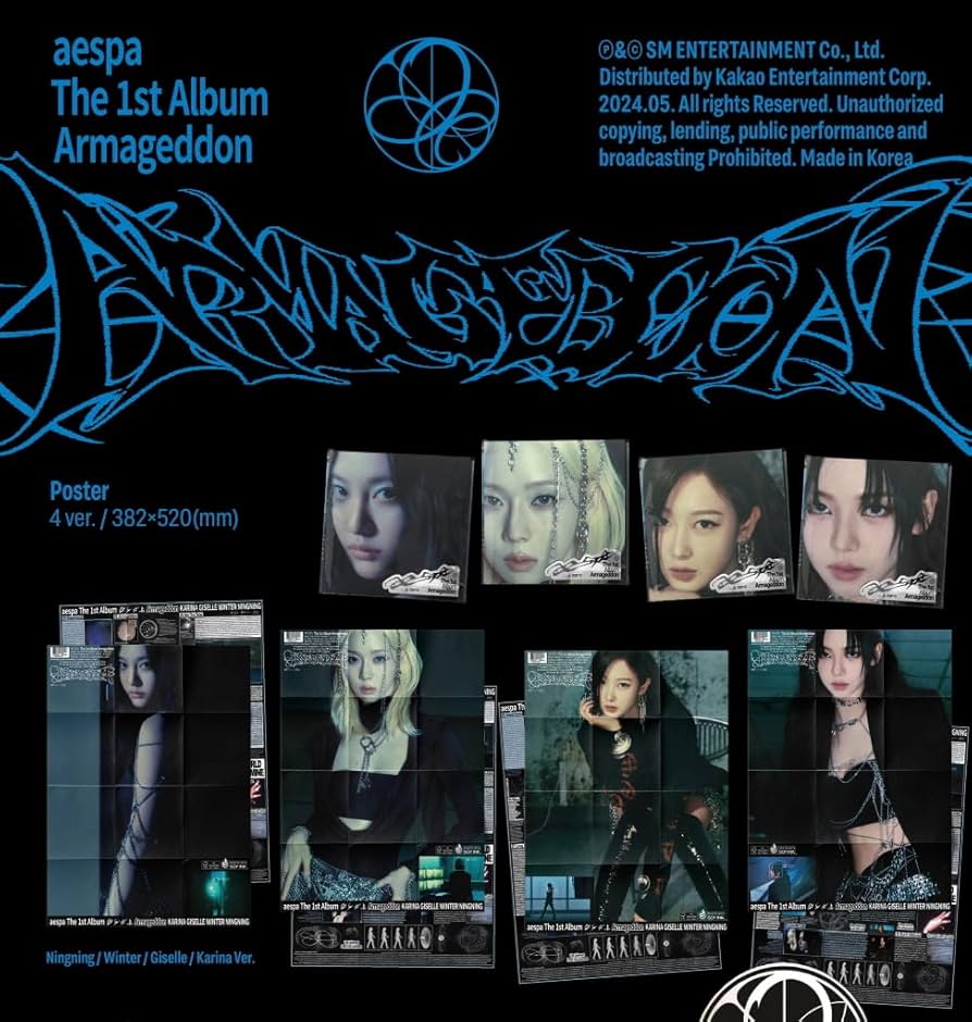 ОФИЦИАЛЬНЫЙ K-pop альбом AESPA ARMAGEDDON (POSTER ver.)