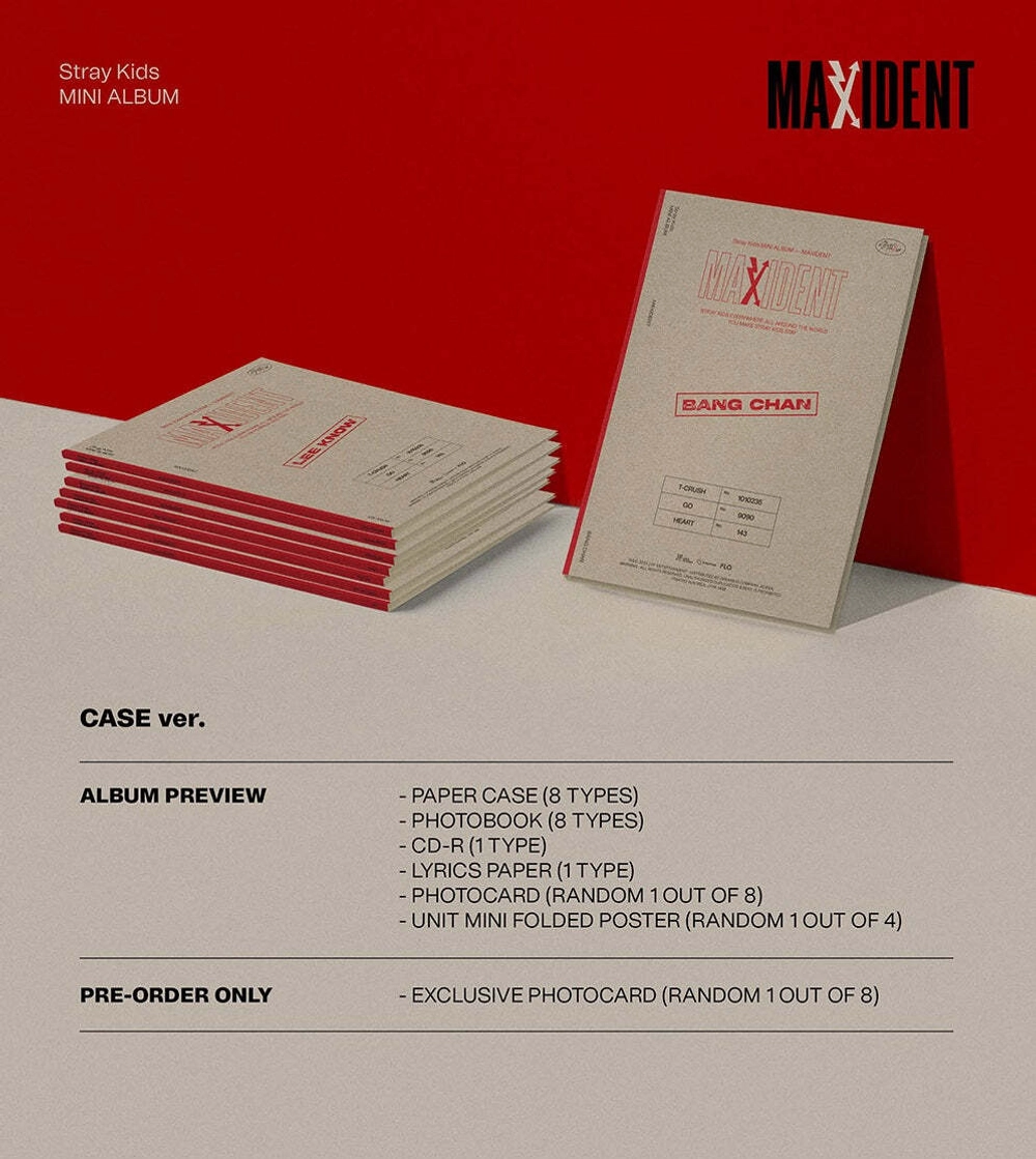 STRAY KIDS MAXIDENT Альбом | CASE Ver Официальный K-pop альбом