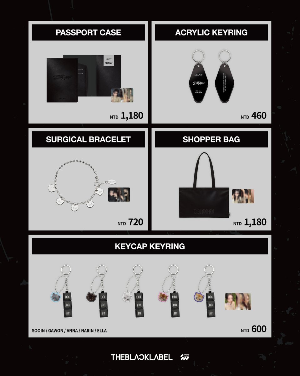 MEOVV BITE NOW POP-UP Мерч | ACRYLIC KEYRING Официальный K-pop мерч (M/ME/BN/ACKE)