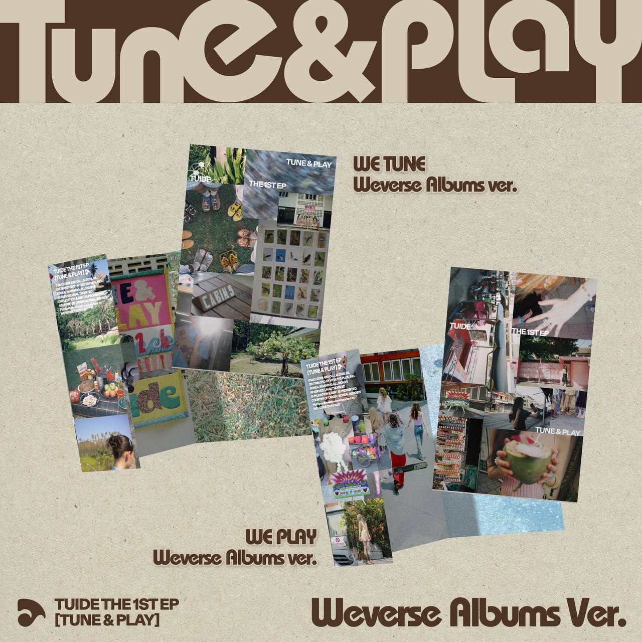 TUIDE TUNE & PLAY Альбом | WEVERSE Ver Официальный K-pop альбом PREORDER