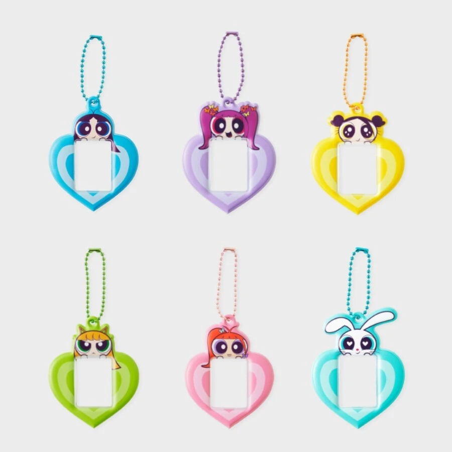 NEWJEANS x LINE FRIENDS THE POWERPUFF GIRLS x NJ | PHOTOCARD HOLDER KEYRING Официальный K-pop мерч (M/MJ/POG/HOL)
