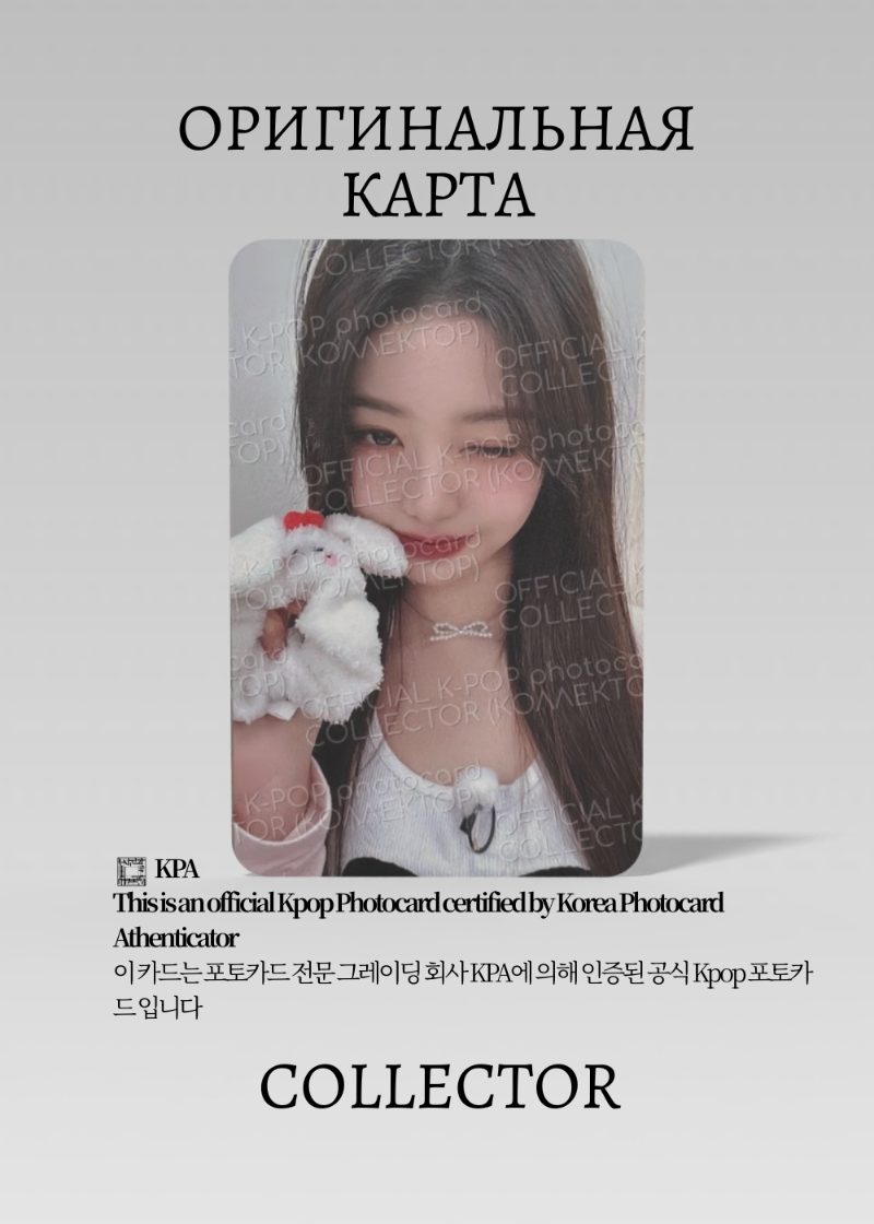 Вонён IVE MINIVE 2025 | HAIR CHOU CHOU Merch Официальная K-pop фотокарта (CF/IV/HCC/04)