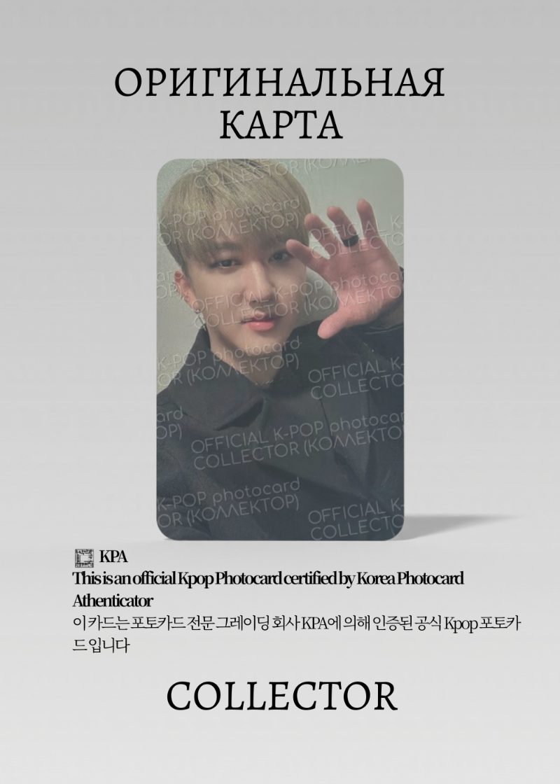 Чанбин STRAY KIDS ODDINARY| Альбомная Официальная K-pop фотокарта (CA/SKZ/OR/A/03)