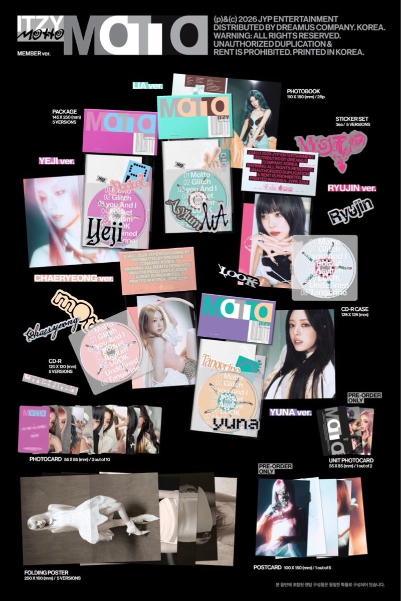 ОФИЦИАЛЬНЫЙ альбом ITZY MOTTO (MEMBER Ver.)