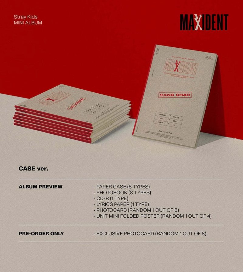 STRAY KIDS MAXIDENT Альбом | CASE Ver Официальный K-pop альбом