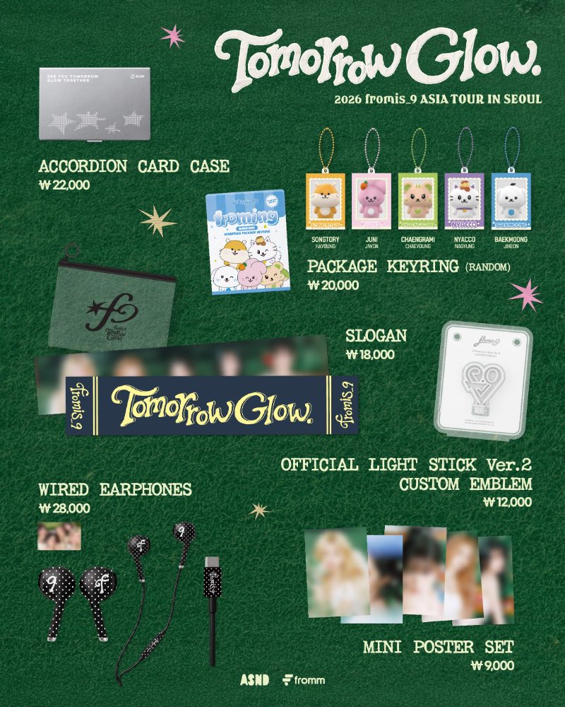 FROMIS_9 ASIA TOUR :TOMORROW GLOW Мерч | MINI POSTER SET Официальный K-pop мерч (M/F9/GM/POS)