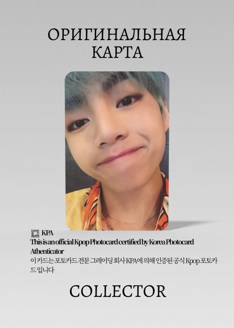 V  BTS LIGHTS/BOY WITH LUV | Альбомная Официальная K-pop фотокарта (CA/BTS/LBWL/06)