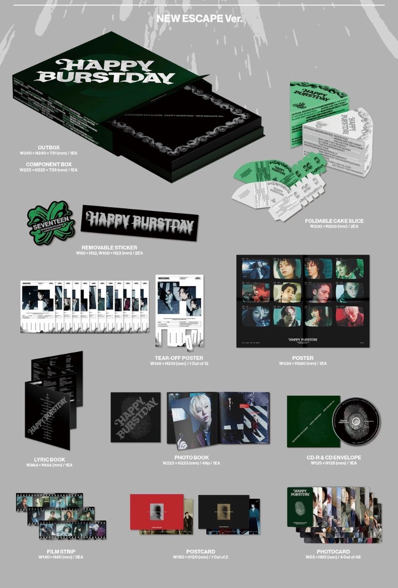 SEVENTEEN HAPPY BURSTDAY Альбом | STANDARD Ver Официальный K-pop альбом