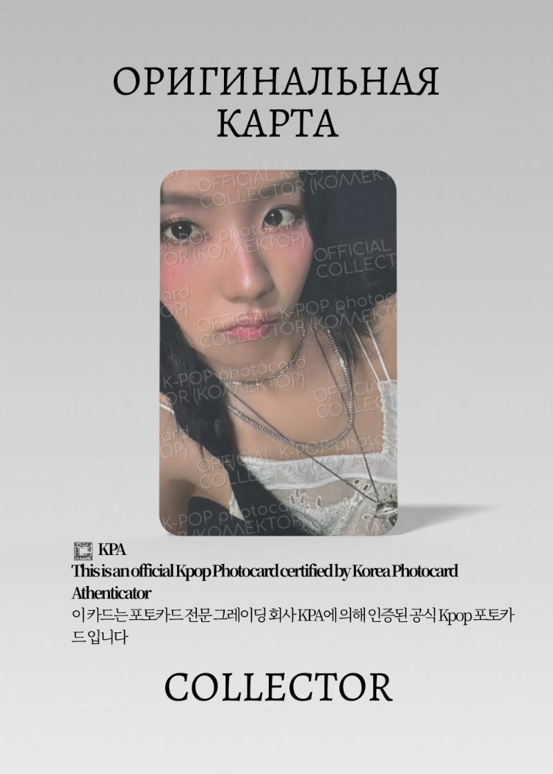 Джису BLACKPINK DEADLINE | SILVER Альбомная Официальная K-pop фотокарта (CA/BP/DE/SIL/201)
