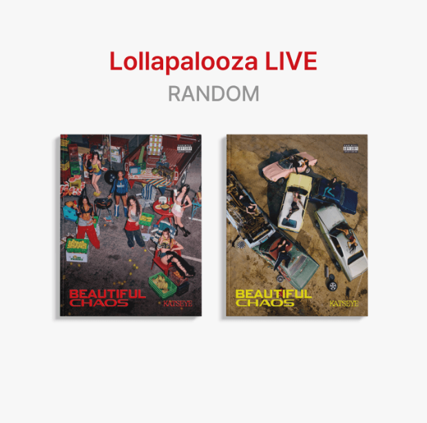 ОФИЦИАЛЬНЫЙ K-pop альбом KATSEYE Lollapalooza LIVE: BEAUTIFUL CHAOS (Random ver.)