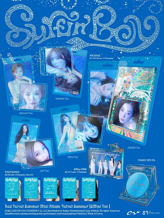 RED VELVET VELVET SUMMER Альбом | SMINI Ver Официальный K-pop альбом (A/RV/VS/SMIN)