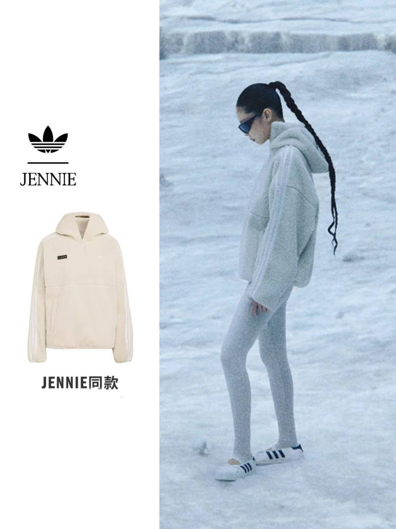 Дженни JENNIE х ADIDAS ORIGINAL ОФИЦИАЛЬНАЯ КОЛЛАБОРАЦИЯ | Флисовое худи | S-XL (LD4967)