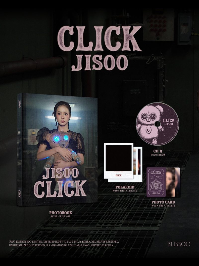 JISOO BLACKPINK CLICK JISOO | PHOTOBOOK Ver Официальный K-pop альбом (A/BP/CJ/PH)