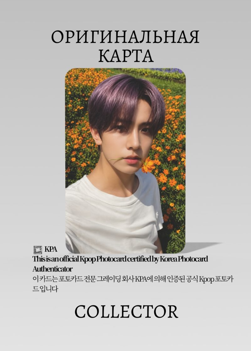 Хисын ENHYPEN ORANGE BLOOD | KPOPMERCH POB Официальная K-pop фотокарта (CB/EN/OB/KPM/01)
