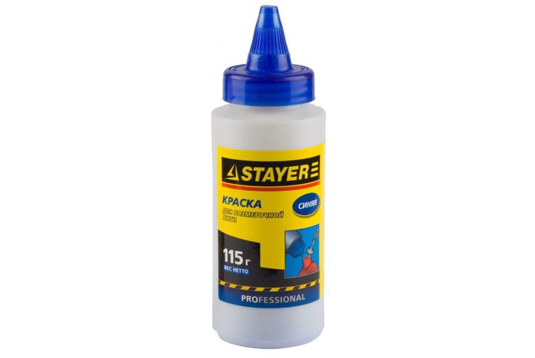 КРАСКА STAYER 115 гр. СИНЯЯ для отбивочного шнура