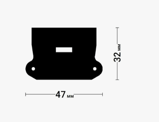 ЗАГЛУШКА торцевая FLEXY Slim линии 3 см
