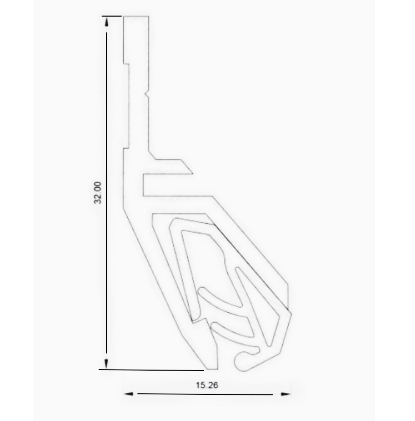 ПРОФИЛЬ LAMBO ST (2,0 м) ЧЕРНЫЙ теневой стеновой Ламбо 5+
