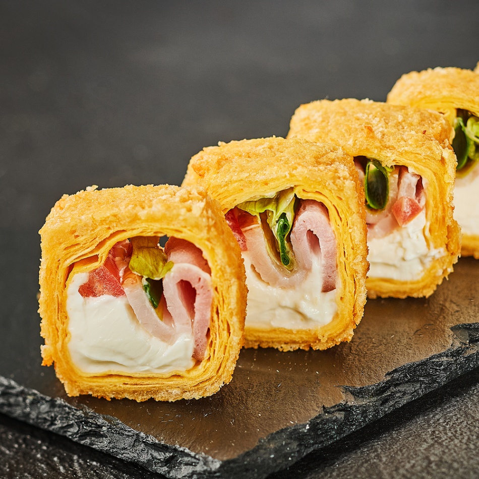 Тортилья темпура с беконом