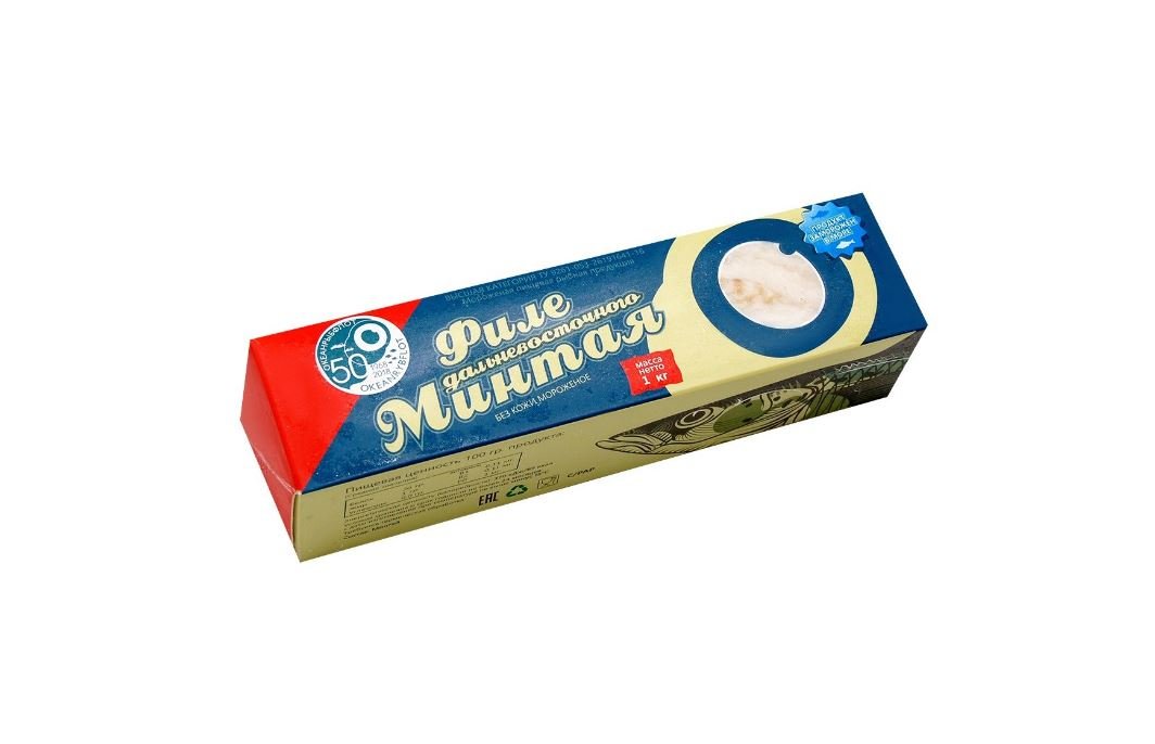 Филе минтая, блок с/м  Фасовка 1 кг
