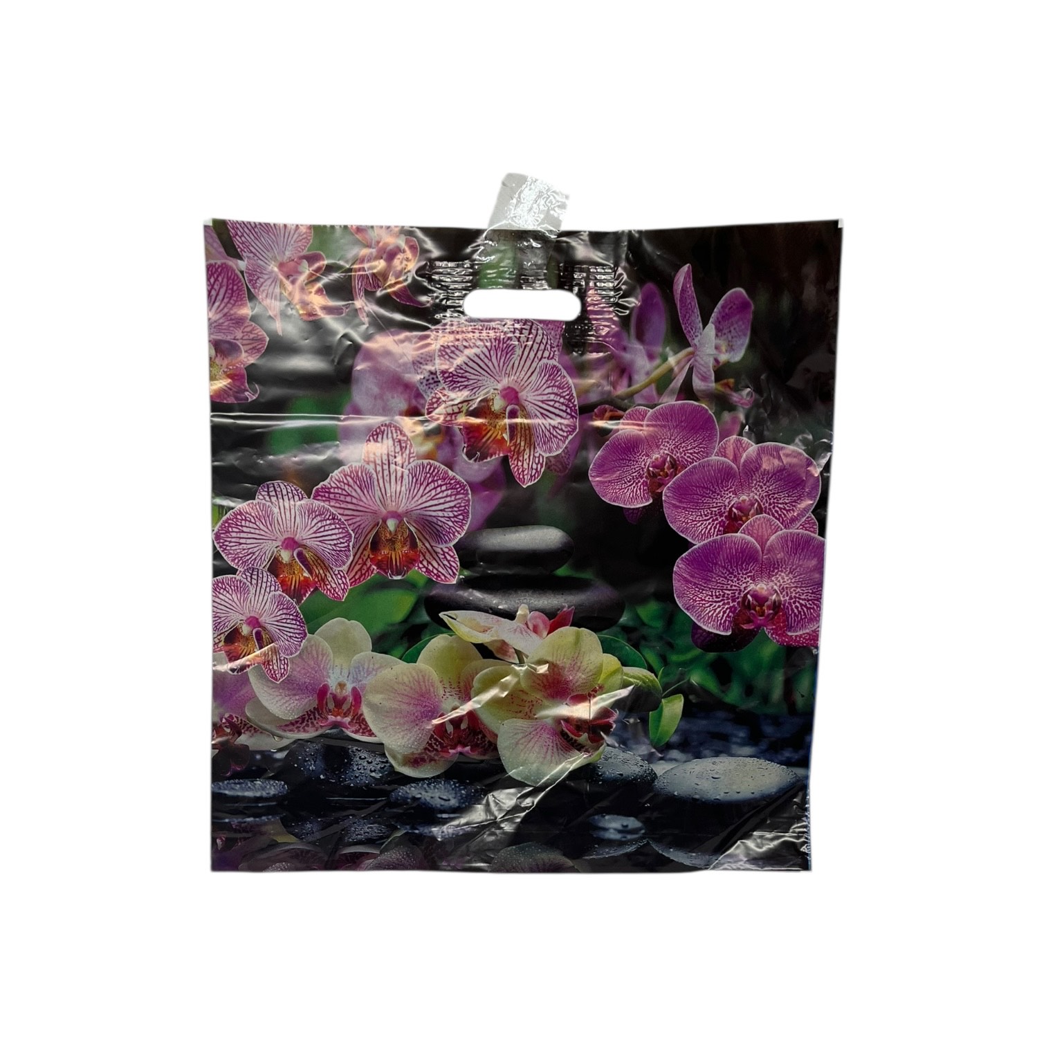 Пакет 45*45 Цветы с выруб. ручкой