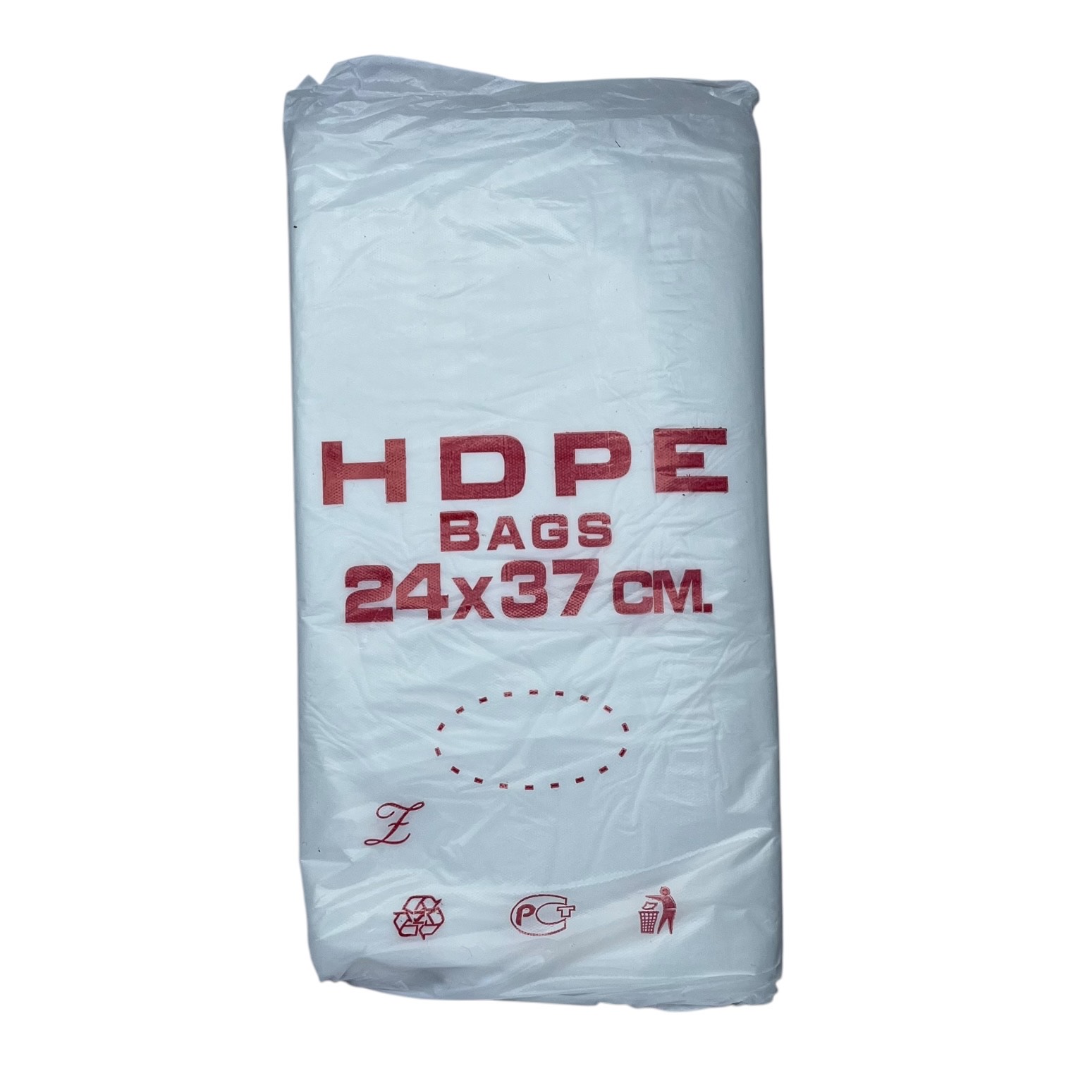 Фасовка HDPE Bags красная 24*37 Шур. Лaйт