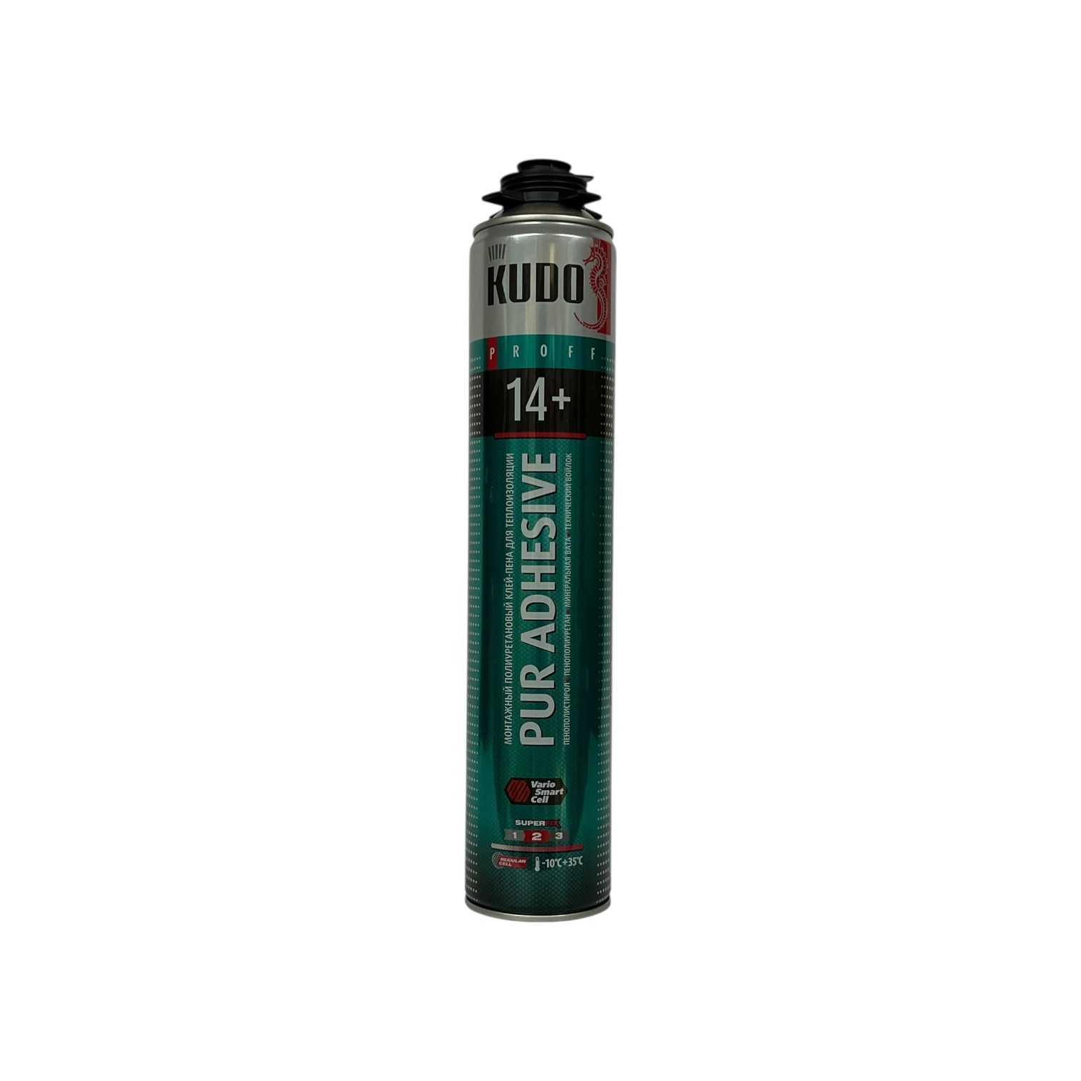Клей-пена монтажный для теплоизоляции PUR ADHESIVE PROFF 14+ 1000мл