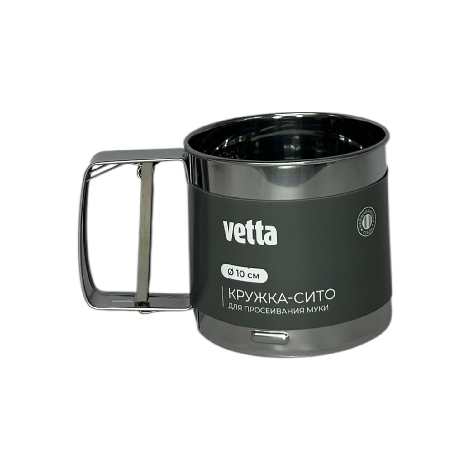 Кружка-сито Vetta для просеивания муки d10см 375мл