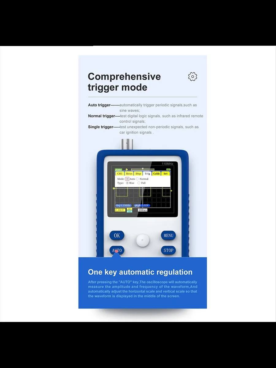 4/2  1C15 Мини Портативный Осциллограф
