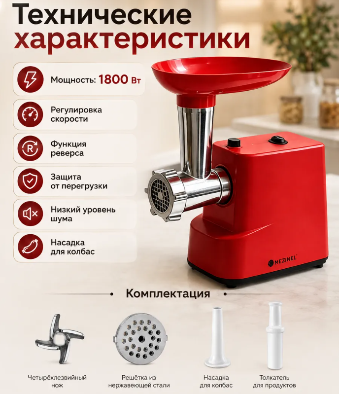 Y1 Мясорубка MZ-KM1R