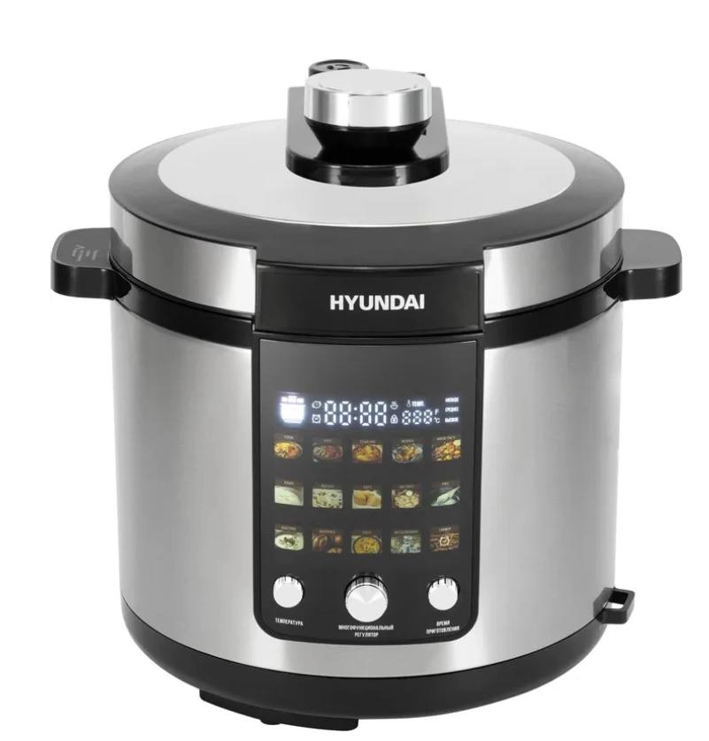 Мультиварка-скороварка Hyundai HYMC-2402 6л 1200Вт серебристый/черный