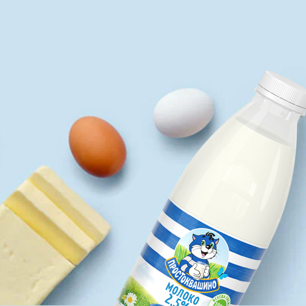 Молоко, масло и яйца