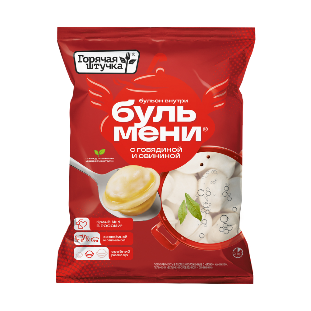 Пельмени Бульмени со вкусом говядины и свинины, 700 г