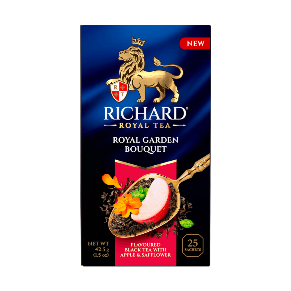Чай чёрный Richard Royal Garden Bouquet яблоко и лепестки сафлора, 25 п. // [12]