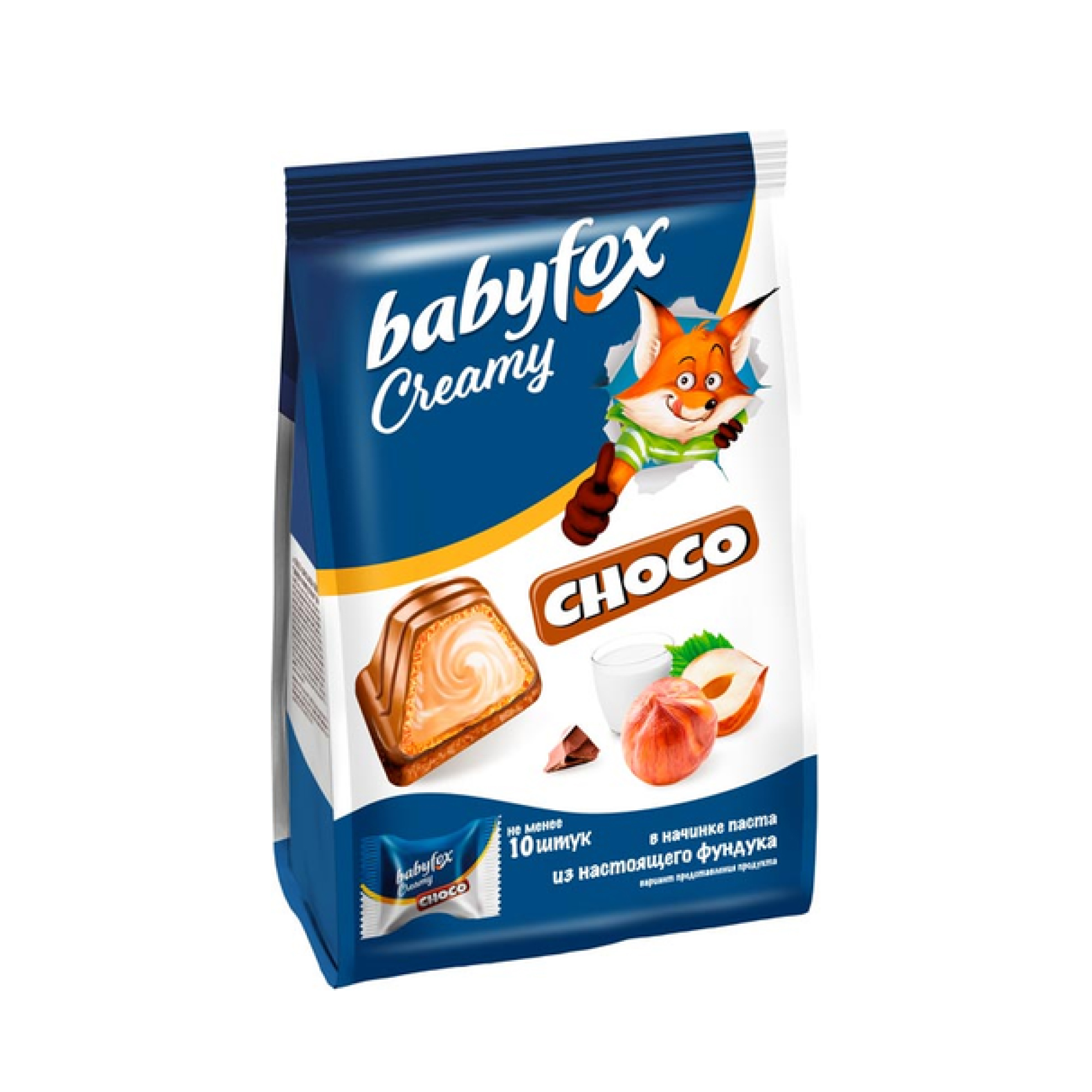 Конфеты вафельные BabyFox Creamy Choco, 100 г // [5]