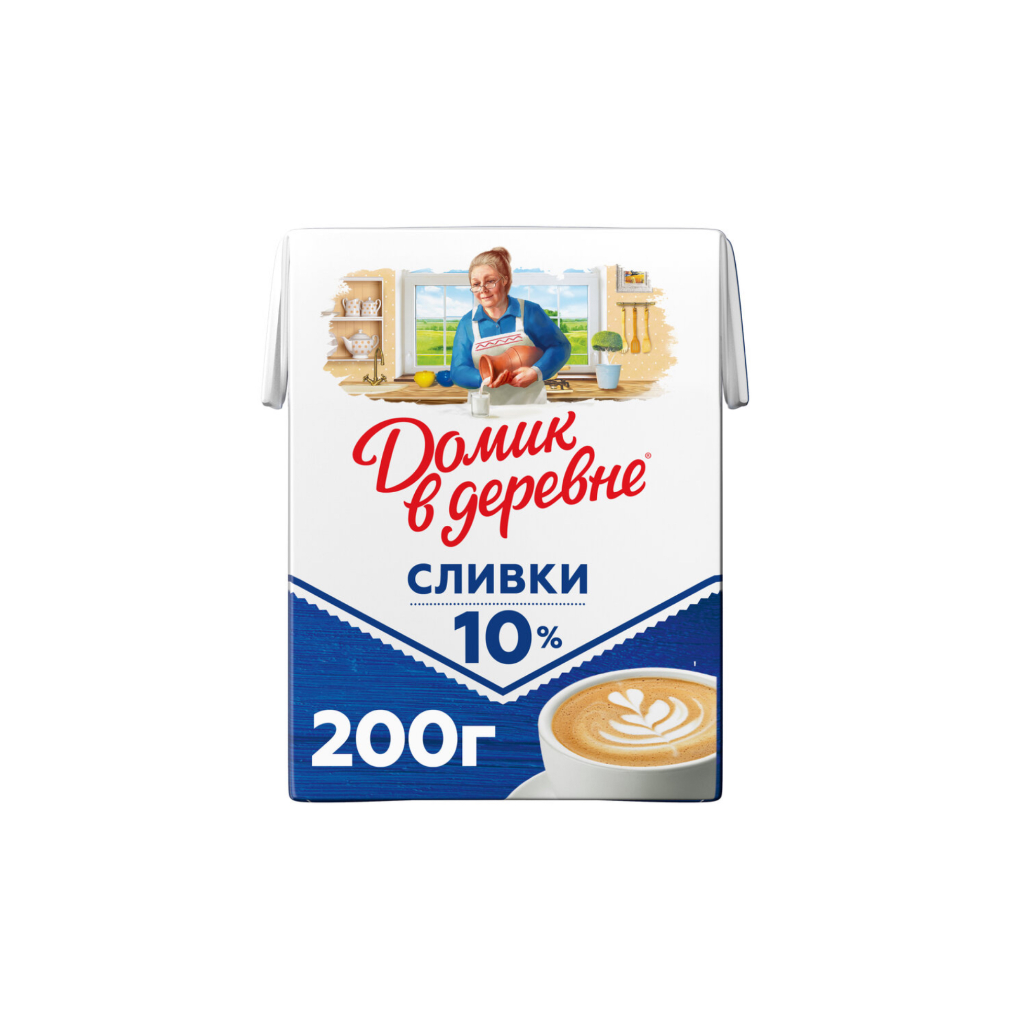 Сливки 10% Домик в деревне (200 г.)