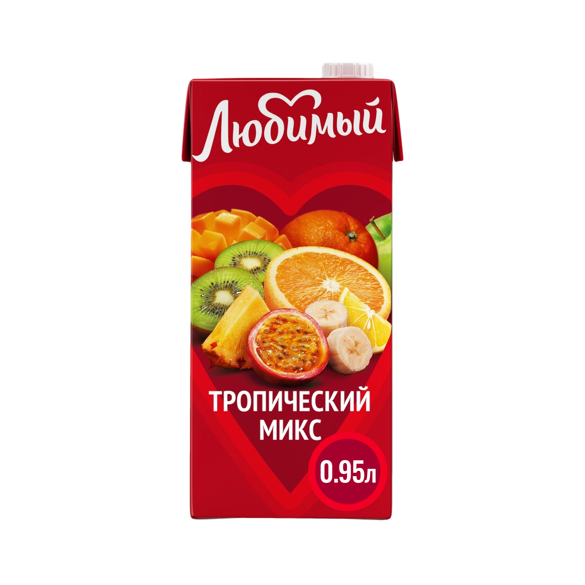 Напиток сокосодержащий Любимый тропический микс 950 мл
