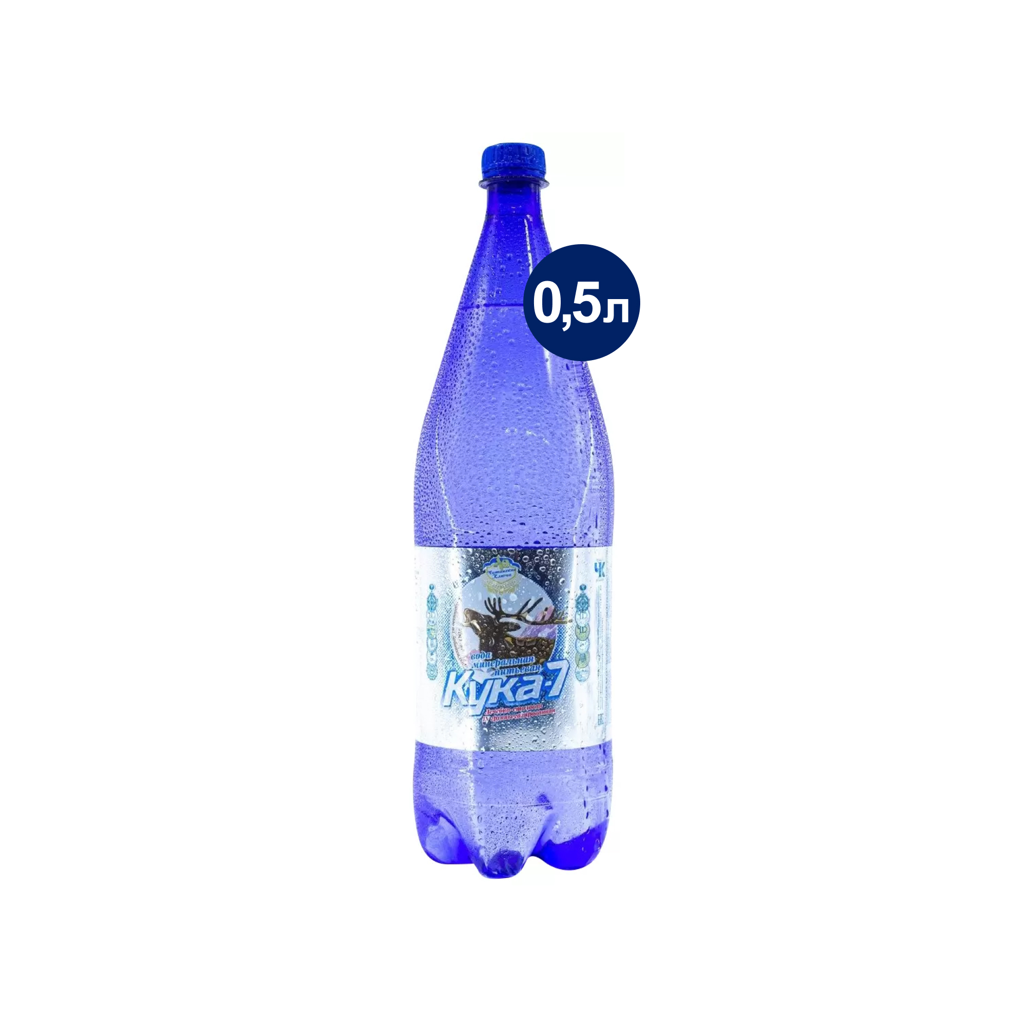 Вода минеральная Кука-7 Читинские Ключи с газом 0,5 л