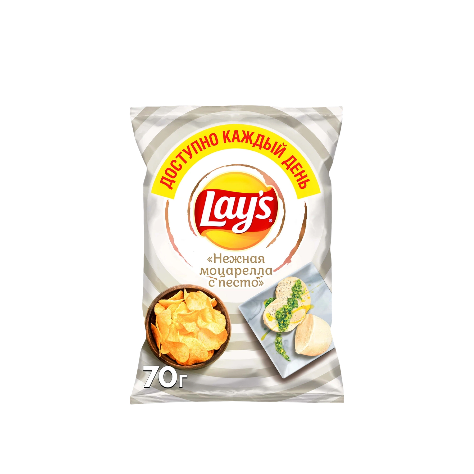 Чипсы картофельные Lay's моцарелла с песто 70 г