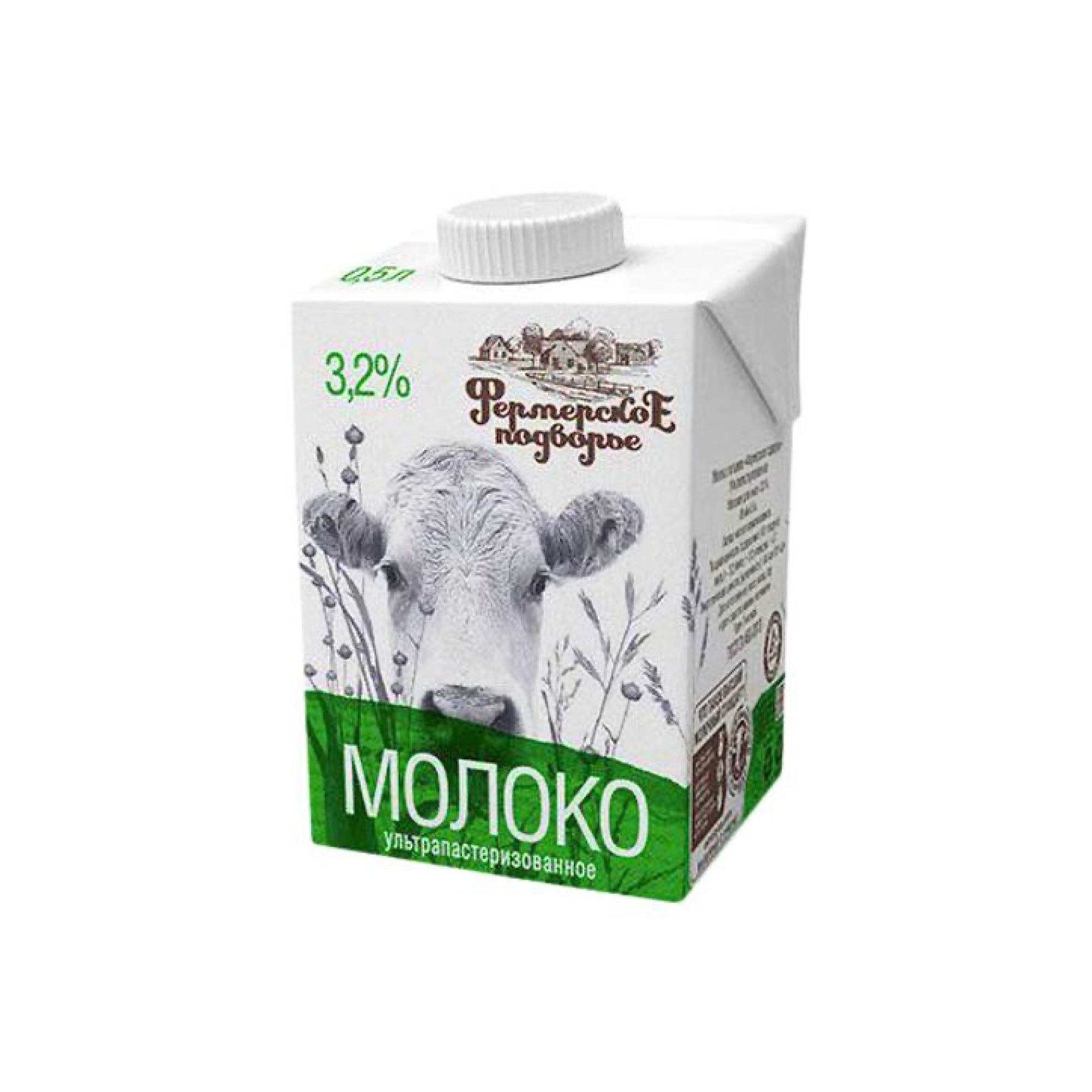 Молоко 3,2% Фермерское подворье (0,5 л.)