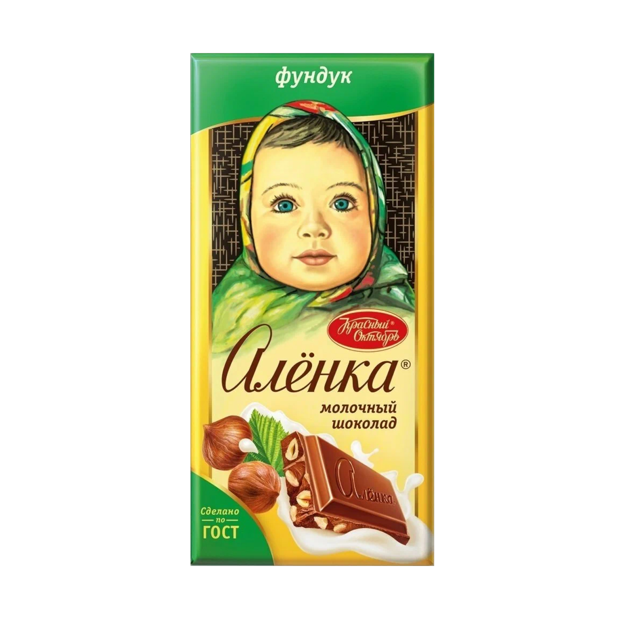 Шоколад молочный Аленка с фундуком 90 г