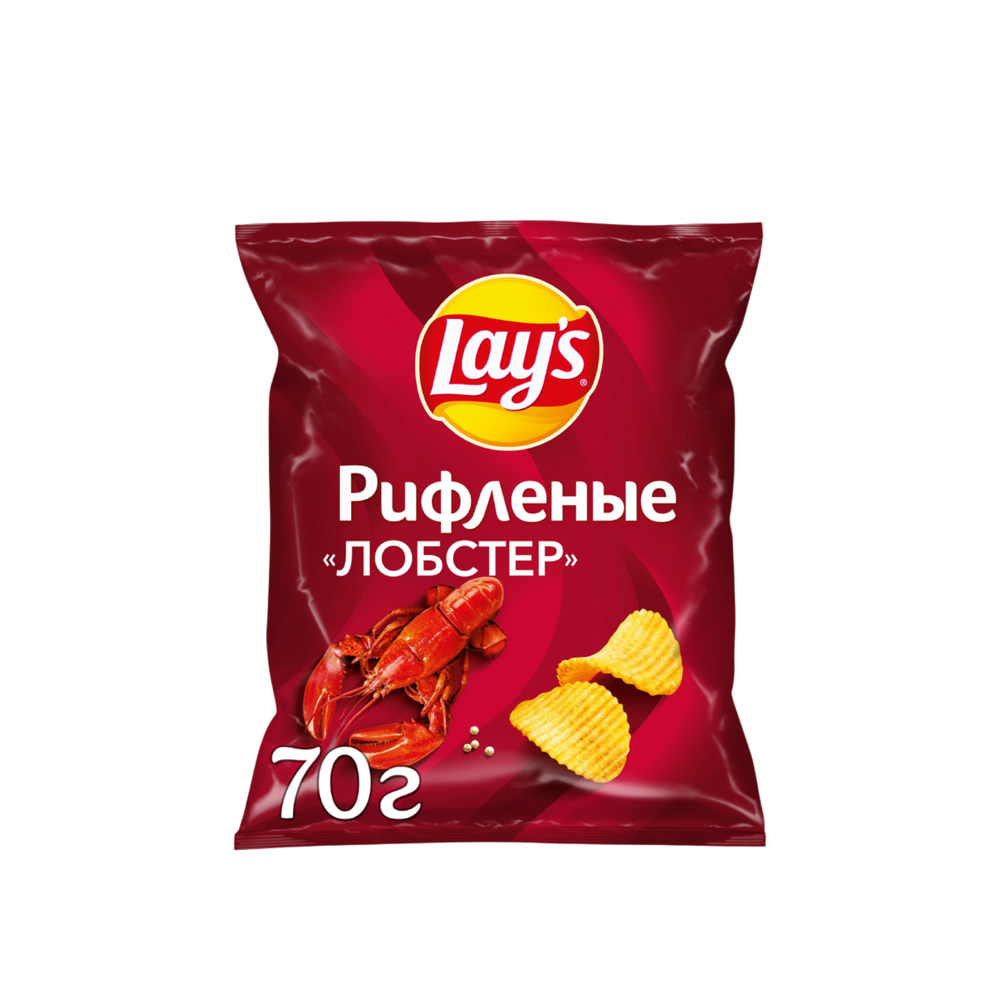 Чипсы картофельные Lay's рифленые лобстер 70 г