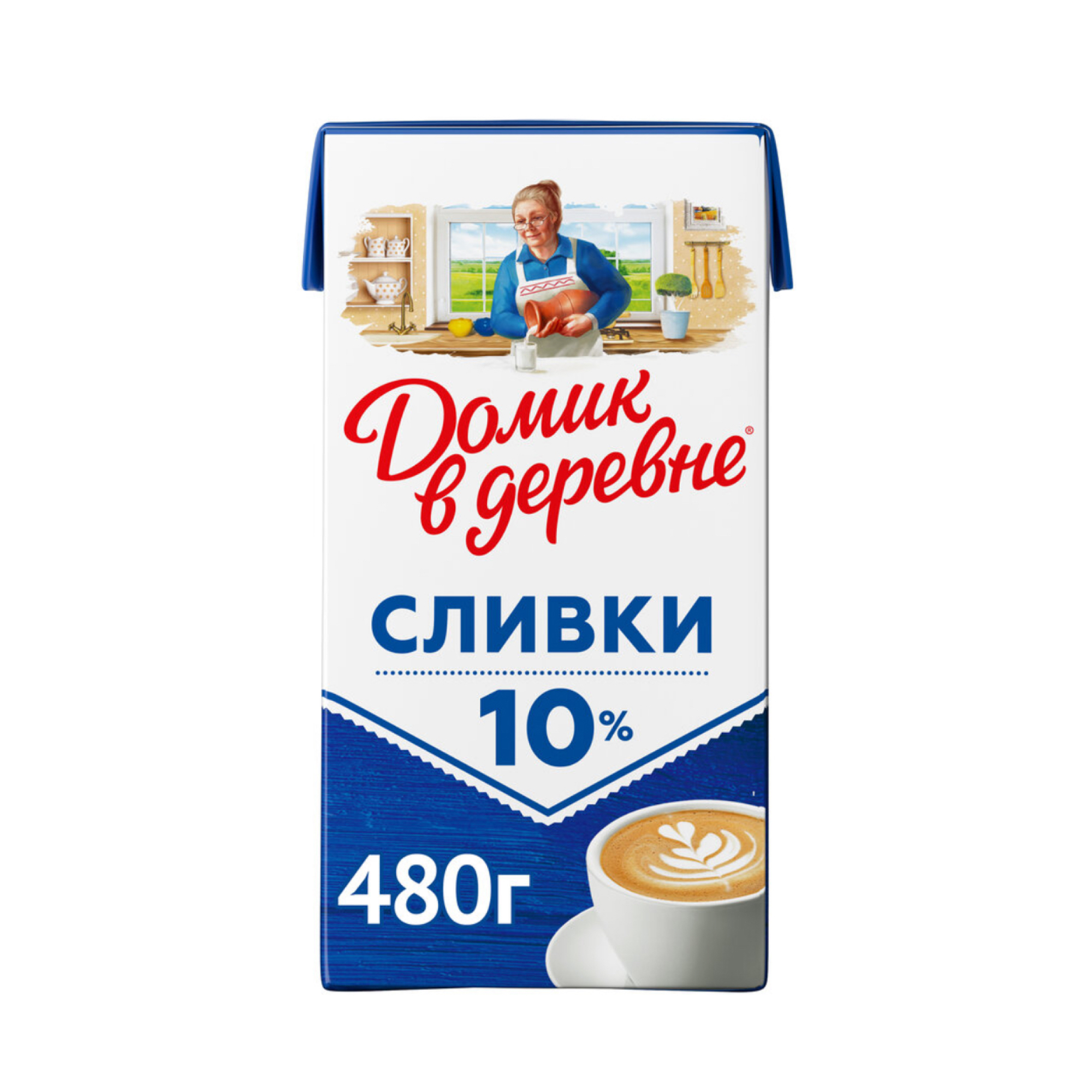 Сливки 10% Домик в деревне (480 г.)