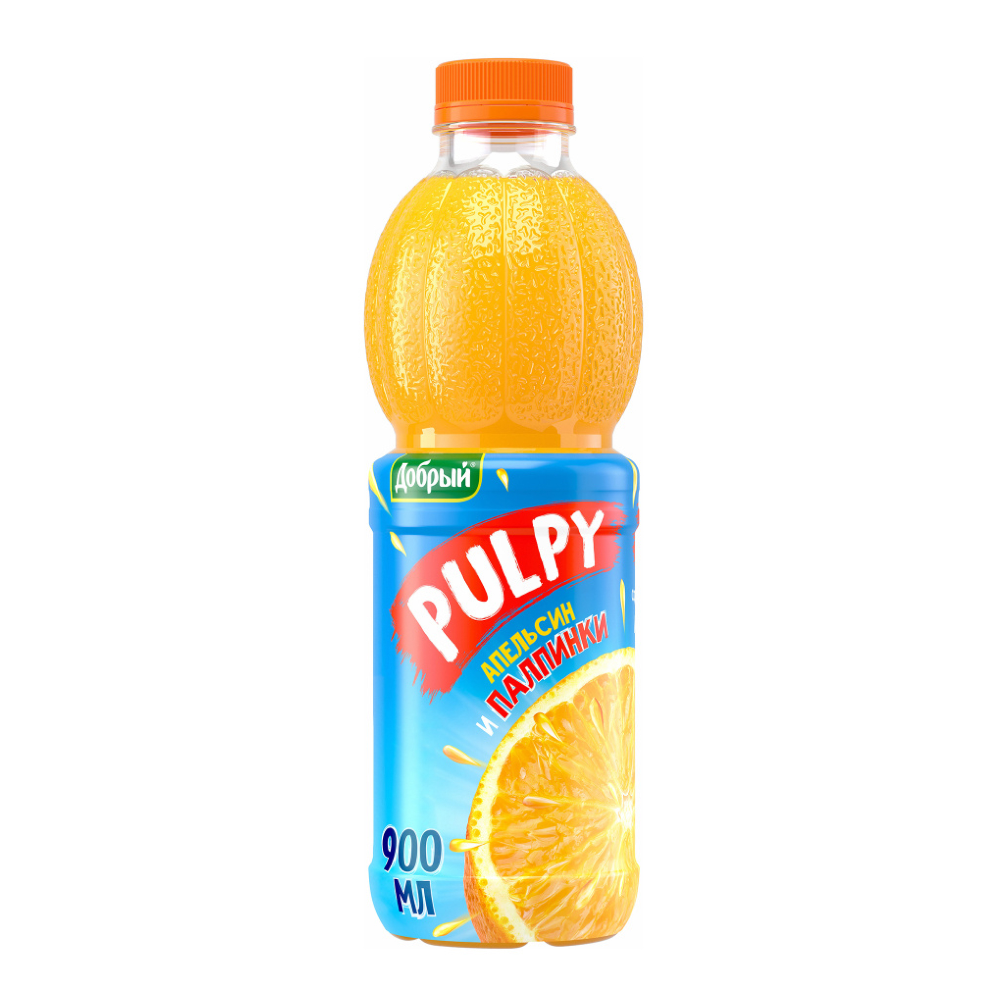 Напиток сокосодержащий Pulpy апельсин 0,9 л